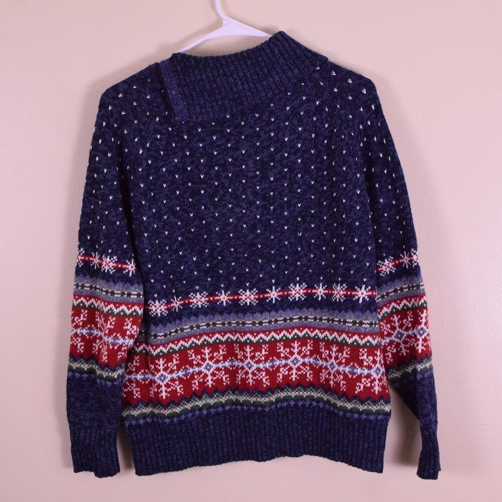 Tiara International Women's Chunky Cotton Turtleneck Sweater Winter Christmas M - Picture 7 of 8